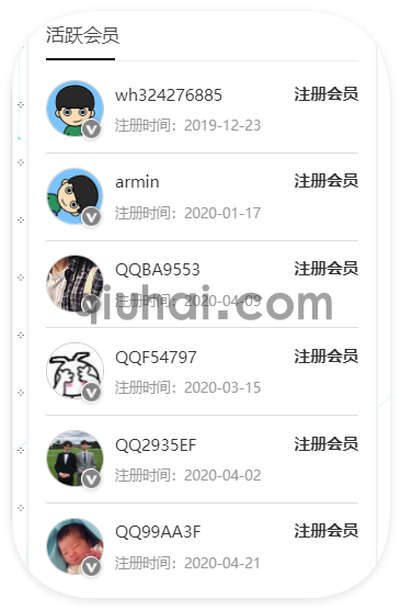 【易优教程】前端会员列表以及黑名单列表调用方法分享v1.7(图1)