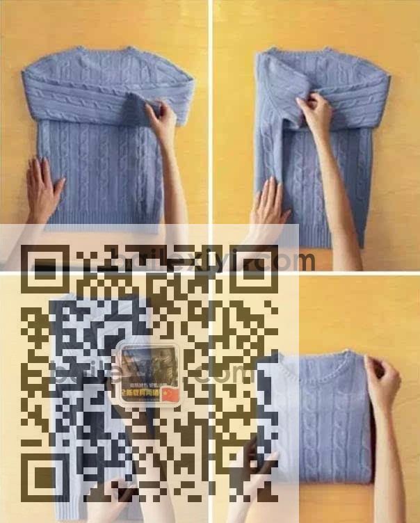 九种衣服折叠的方法让你剩下空间(图1)