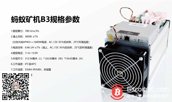 比特大陆蚂蚁矿机B3首批售罄 第二批产品将于5月上旬发售(图2)