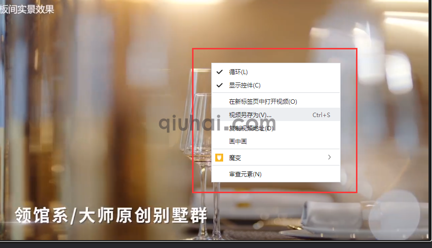 易优大部分浏览器隐藏video视频播放器下载按钮功能(图2)